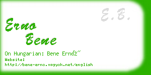 erno bene business card